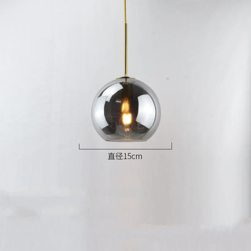 DecorBites™ Glass Ball LED Pendant Lights for Chic Home Decor and Lighting