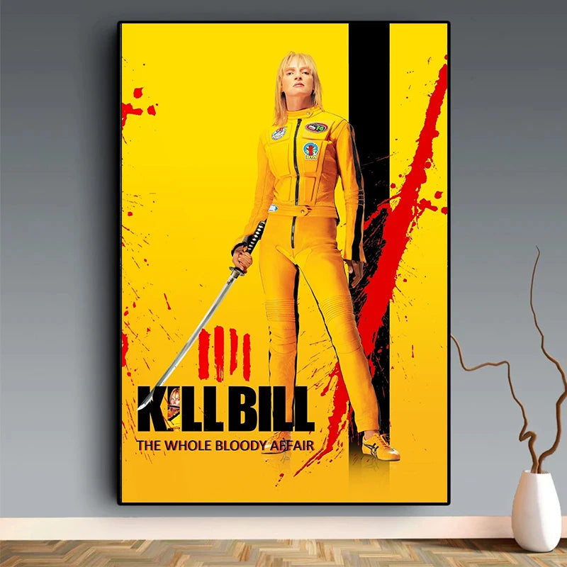 Classic Hot Movie Kill Bill Poster Film Canvas Painting Modern Wall Art Prints Bedroom Study Studio Living Room Home Decoration