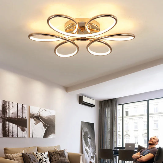 Decorbites™ Goldene Aluminium-Deckenleuchten für Wohnzimmer Schlafzimmer Küche Kinderzimmer