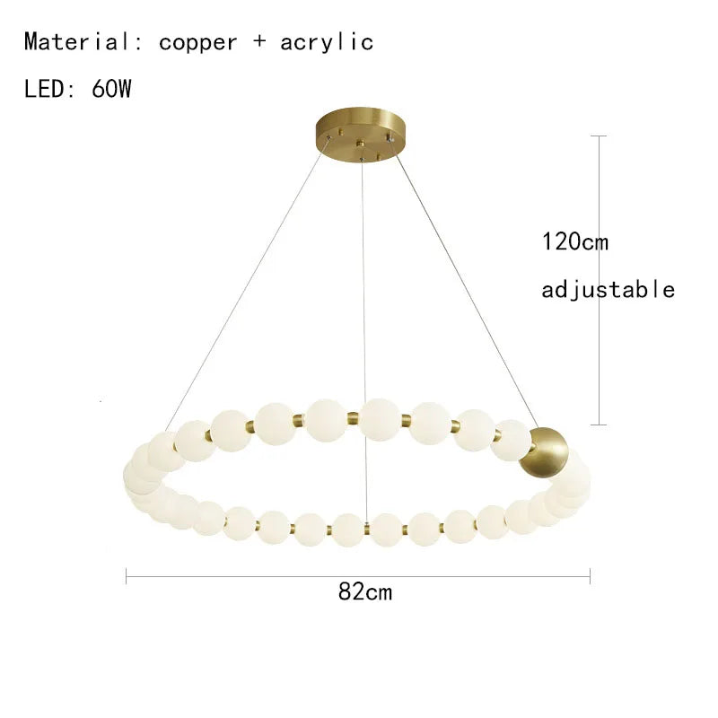 Decorbites™ Acryl-LED-Kronleuchter: Moderne Pendelleuchte für das Wohnzimmer