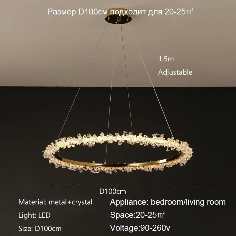 Decorbites™ Kristallanhänger-Lüster Moderne Luxus-Innenraumdekoration Beleuchtung