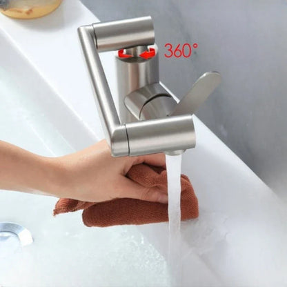 Decorbites™ 304-Edelstahl Badezimmer-Wasserhahn, Warm- und Kaltwasser, Küchenwaschbecken, Badezimmer-Zubehör