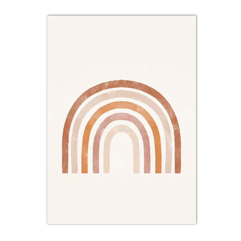 Alpaca Unicorn Rainbow Bear Heart Poster Alphabet Quotes Prints Boho Nursery Wall Art Canvas Painting Pictures Kids Room Decor