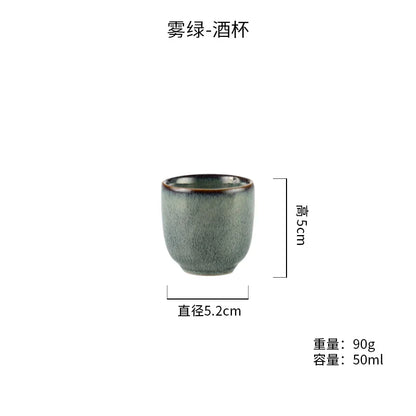 Decorbites™ Japanisches Vintage-Ton-Wein-Set | Sake- & Shochu-Kanne Kommerzielle Spender