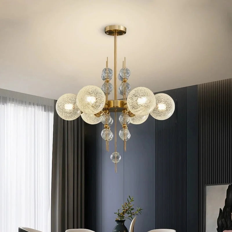Decorbites™ Glas-Kugelleuchte LED-Hängeleuchte: Moderner Kronleuchter für Wohnzimmer Kücheninsel
