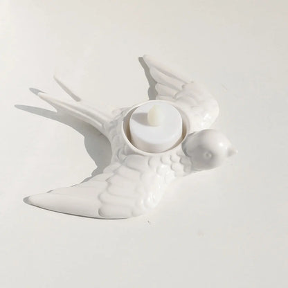 Decorbites™ Goldener Vogel Keramik Kerzenhalter-Tablett Hochzeitsdekoration