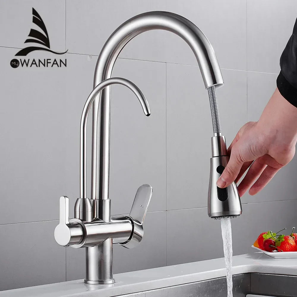 Chrome Filter Kitchen Faucet