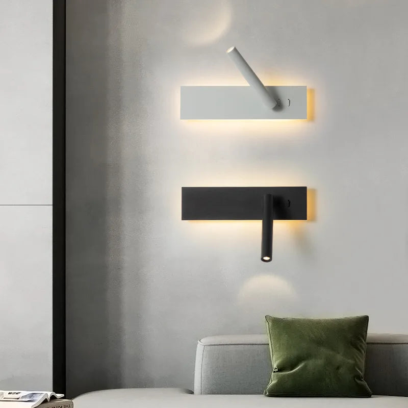 DecorBites™ LED Wall Reading Lamp for Bedroom, Hotel Headboard, Night Light