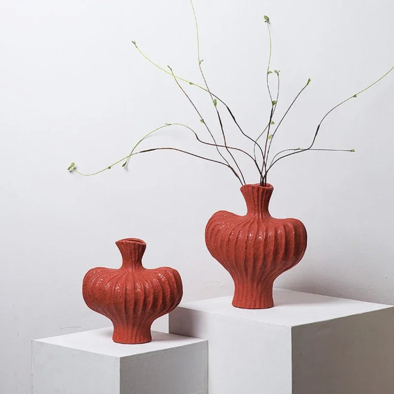 Decorbites™ Fringe Heterophore Vase - Handgefertigte Porzellan-Floralarrangement-Dekoration