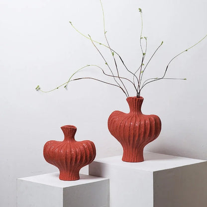 Decorbites™ Fringe Heterophore Vase - Handgefertigte Porzellan-Floralarrangement-Dekoration
