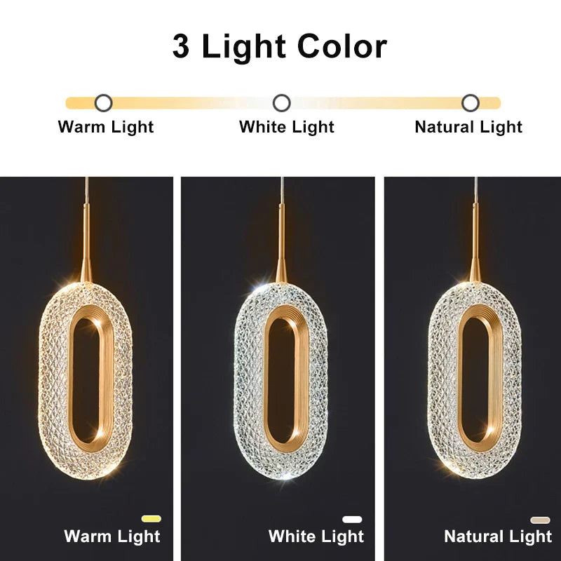 Modern Crystal Butterfly Pendant Light