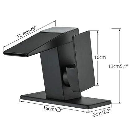 Decorbites™ LCD-Digital-Waschtischarmatur, Messing-Küchenarmatur, Heiß-Kalt-Anzeige