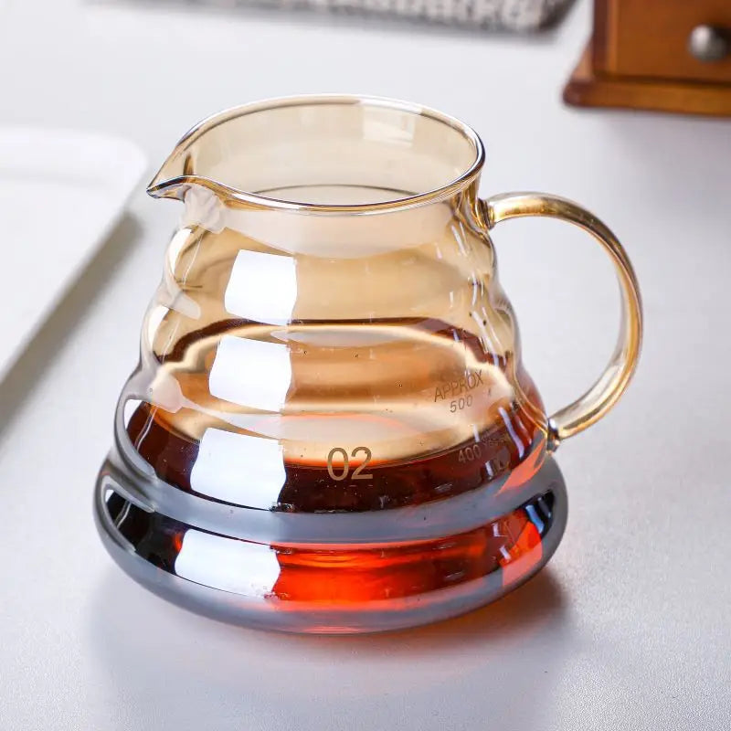 Decorbites™ Glas-Kaffeefiltertopf Tropf wiederverwendbare Zubehör Braun Gebrühter Perkolator