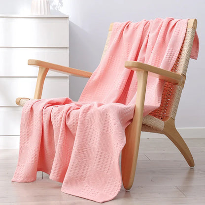 Decorbites™ Waben-Waffel-Baumwoll-Decken – Ideal für Betten, Sofas, Reisen und Picknicks