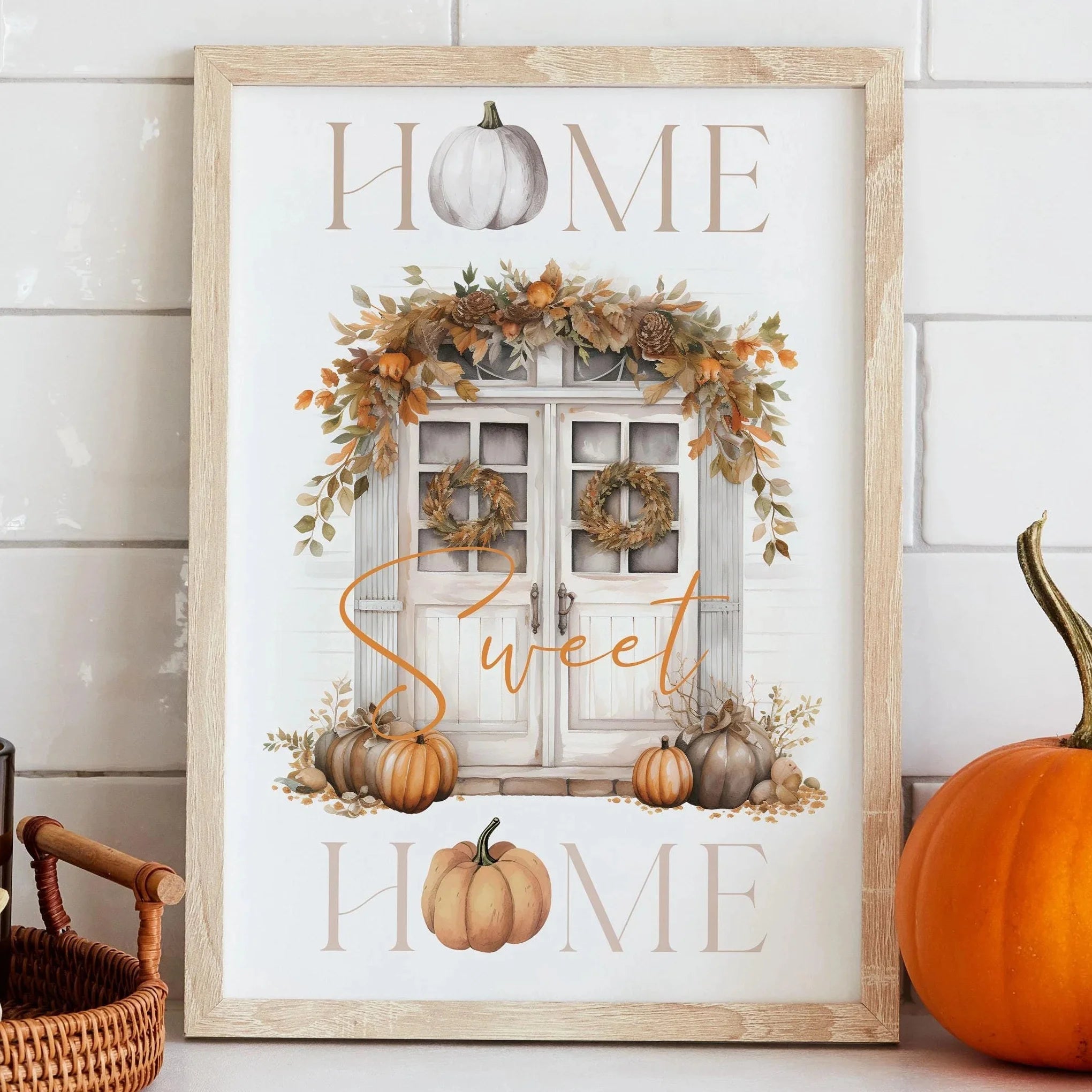 1pc Pumpkin Spice poster, Autumn poster, autumn decoration, Pumpkin, Autumn, Farm Fresh Pumpkins, autumn decoration poster,