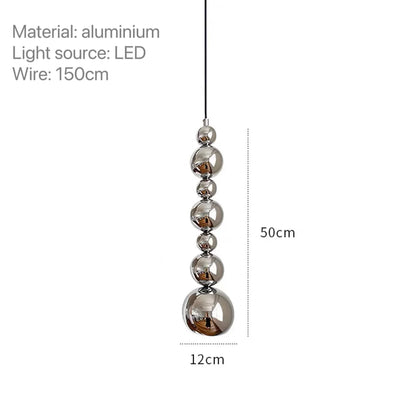 Nordic Modern Bedroom Bedside Multi Ball Pendant Lamp Creative Living Room Restaurant Bar Kitchen Gourd Hanging Lights  Lighting