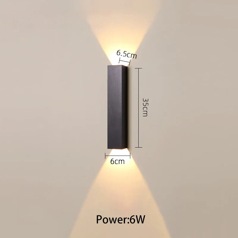 Decorbites™ LED-Wandleuchte: Einsame Linie nach oben und unten leuchtend für TV-Hintergrund oder Schlafzimmer