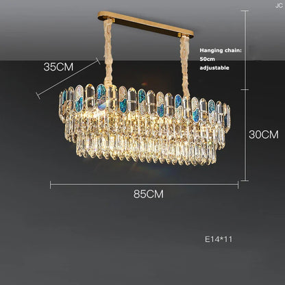 Decorbites™ dimmbare LED-Muschel-Kristall-Leuchter für das Wohnzimmer