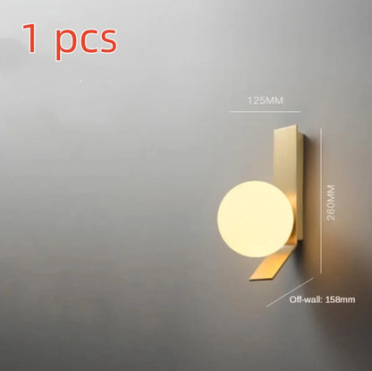 Decorbites™ Glasball-LED-Wandleuchte, Elegante Innenbeleuchtung für Schlafzimmer & Wohnzimmer