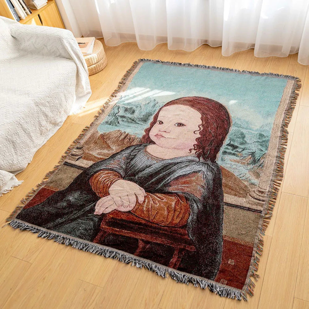 Decorbites™ Gestrickte Gobelin-Sofadecke - Leicht luxuriöse Dekorationsdecke für das Wohnzimmer, Nickerchen-Bettüberwurf, Picknick, Campingmatte