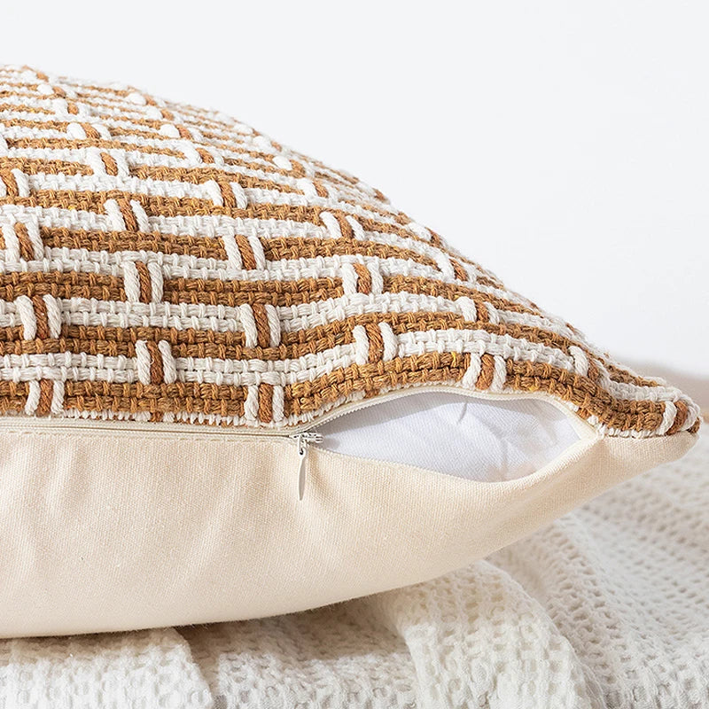 Decorbites™ Baumwoll-Gewebte Textur Kissenbezug für Zuhause Sofa Bett Wohnzimmer