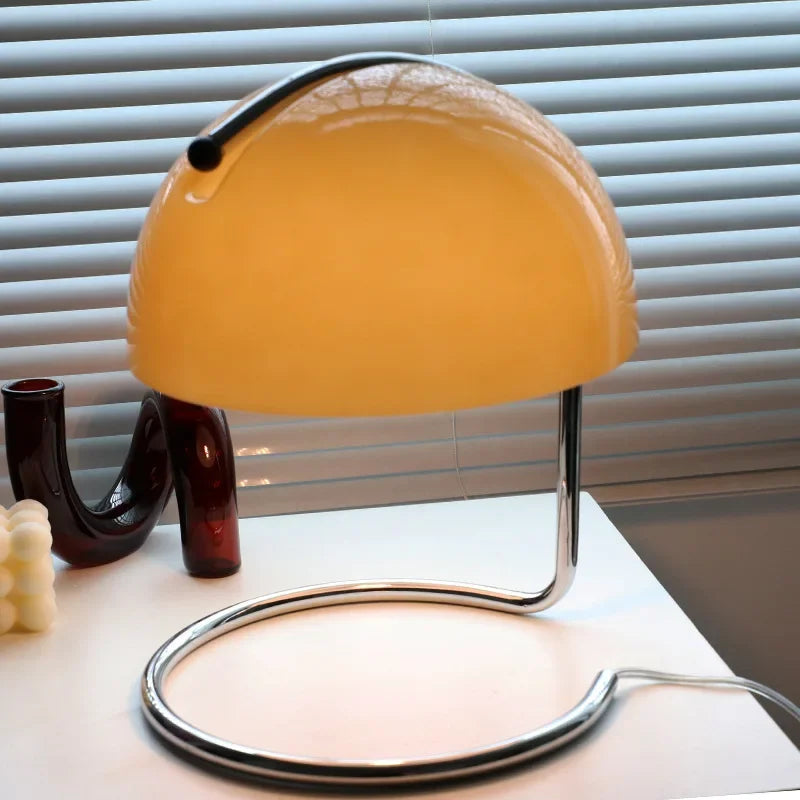 Decorbites™ Glas-Tischleuchte: Nordisch-minimalistisches Retro-Licht für Schlafzimmer, Restaurant oder Bar
