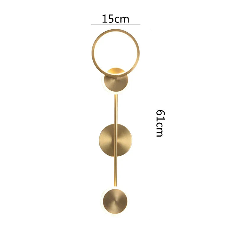 Decorbites™ Messing-LED-Wandleuchte: Moderne nordische Dekor-Wandleuchte für Küche, Schlafzimmer, Wohnzimmer