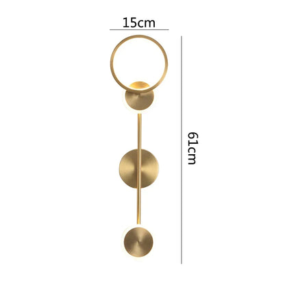 Decorbites™ Messing-LED-Wandleuchte: Moderne nordische Dekor-Wandleuchte für Küche, Schlafzimmer, Wohnzimmer