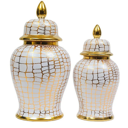 Decorbites™ Leopard-Print Keramik-Schachmatt-Glas: Vintage-Home-Deko-Vase & Aufbewahrungsbehälter