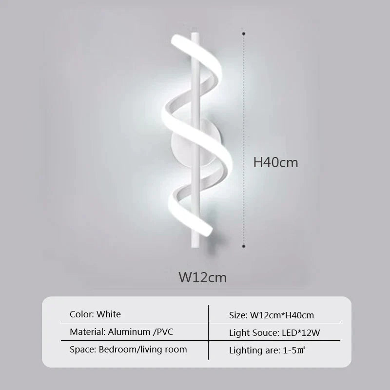 Decorbites™ LED Wandlampe: Minimalistische nordische Wandlampe für Schlafzimmer, Wohnzimmer und Flur.