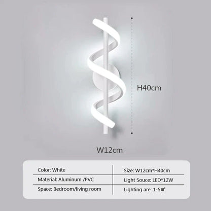 Decorbites™ LED Wandlampe: Minimalistische nordische Wandlampe für Schlafzimmer, Wohnzimmer und Flur.