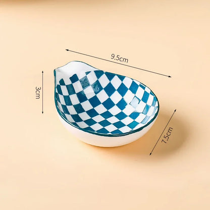 DecorBites™ Japanese Style Ceramic Sauce Plate Snack Dish Porcelain Tableware