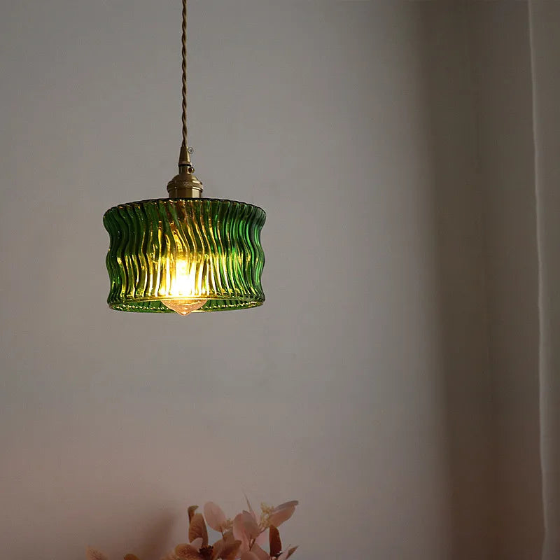 Nordic Green Glass Light
