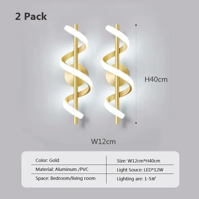 Decorbites™ LED Wandlampe: Minimalistische nordische Wandlampe für Schlafzimmer, Wohnzimmer und Flur.