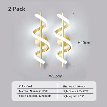 Decorbites™ LED Wandlampe: Minimalistische nordische Wandlampe für Schlafzimmer, Wohnzimmer und Flur.