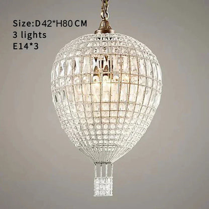 DecorBites™ French Balloon Crystal Pendant Lights for Luxury Home Decor