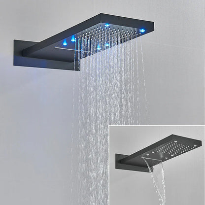 Decorbites™ LED-Wasserfall-Duschkopf 54*22 cm quadratisch Wandmontage Badezimmerarmatur