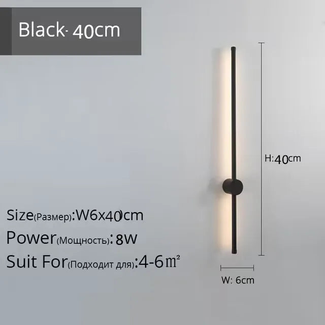 DecorBites™ Creative Staircase Wall Lights: LED Strip Wall Lamp for Living Room