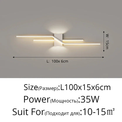 DecorBites™ LED Wall Lamp: Modern Long Strip Design for Aisle, Bedroom, Closets - Indoor Sconces Lighting