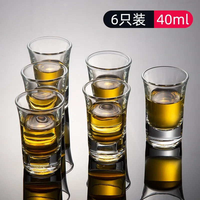 Decorbites™ Glas-Spirituosen-Set - Abgestufte Linie Brandy-Gläser, transparente Spirituosen-Trinkgläser