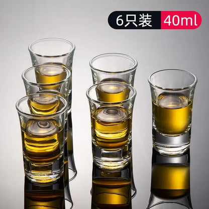Decorbites™ Glas-Spirituosen-Set - Abgestufte Linie Brandy-Gläser, transparente Spirituosen-Trinkgläser