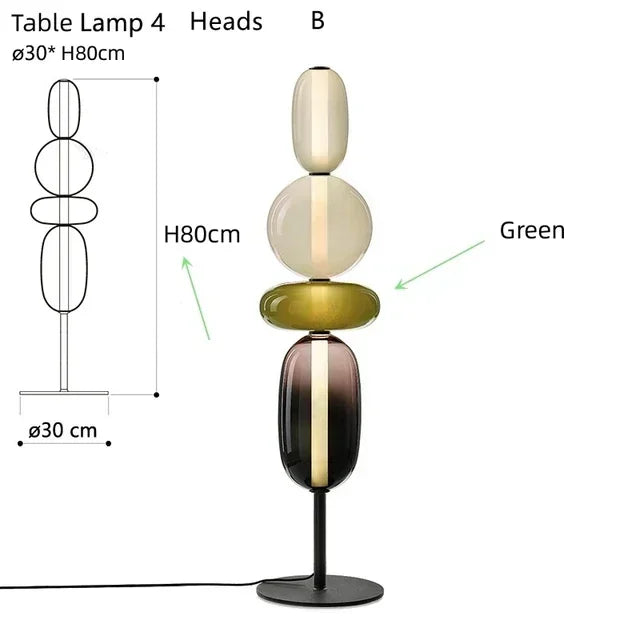 Decorbites™ Glasbodenleuchte LED Tischlampe – Italienisches Design Hohe Qualität