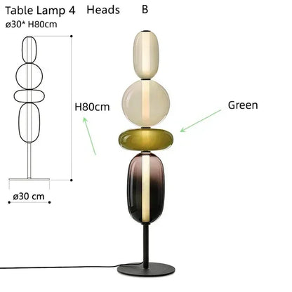 Decorbites™ Glasbodenleuchte LED Tischlampe – Italienisches Design Hohe Qualität