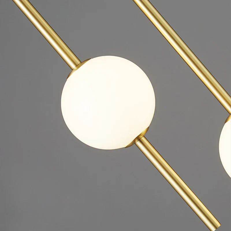 DecorBites™ Glass Ball Pendant Light: Modern Nordic Bedroom Hanging Lamp