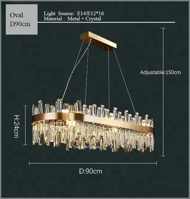 Decorbites™ Kristall-LED-Kronleuchter für luxuriöse Wohn- und Essbereiche