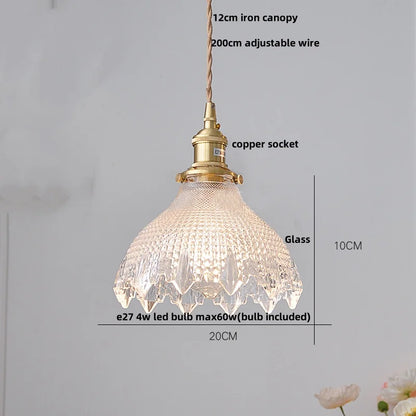 DecorBites™ Green Glass Adjustable LED Pendant Lights for Modern Nordic Home Decor