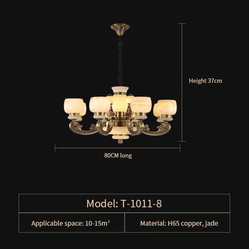 Decorbites™ Jade-Leuchter: Stilvolle chinesische Zen-Wohnzimmerlampe für Duplex-Gebäude von Guangdong Zhongshan