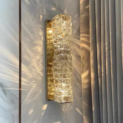 DecorBites™ Crystal LED Wall Light: Modern Luxury Sconce for Living Room, Aisle, Bedside