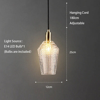 DecorBites™ Crystal LED Ceiling Chandelier | Modern Bedroom Pendant Lamp