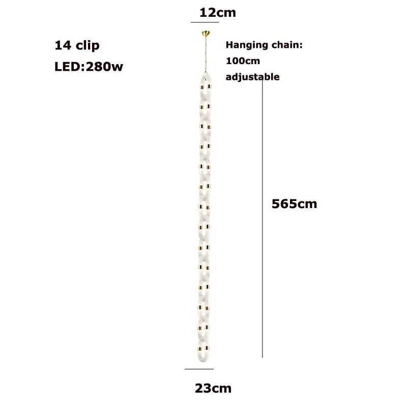 Decorbites™ Kristall-Goldkette-Hängelampe Deckenleuchte für die Hausdekoration
